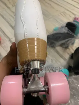 Metroller Classic White Pink Quad Roller Skates