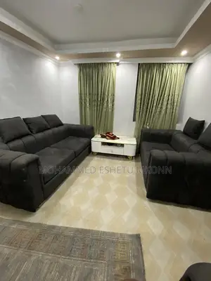 Blue Black Sofa