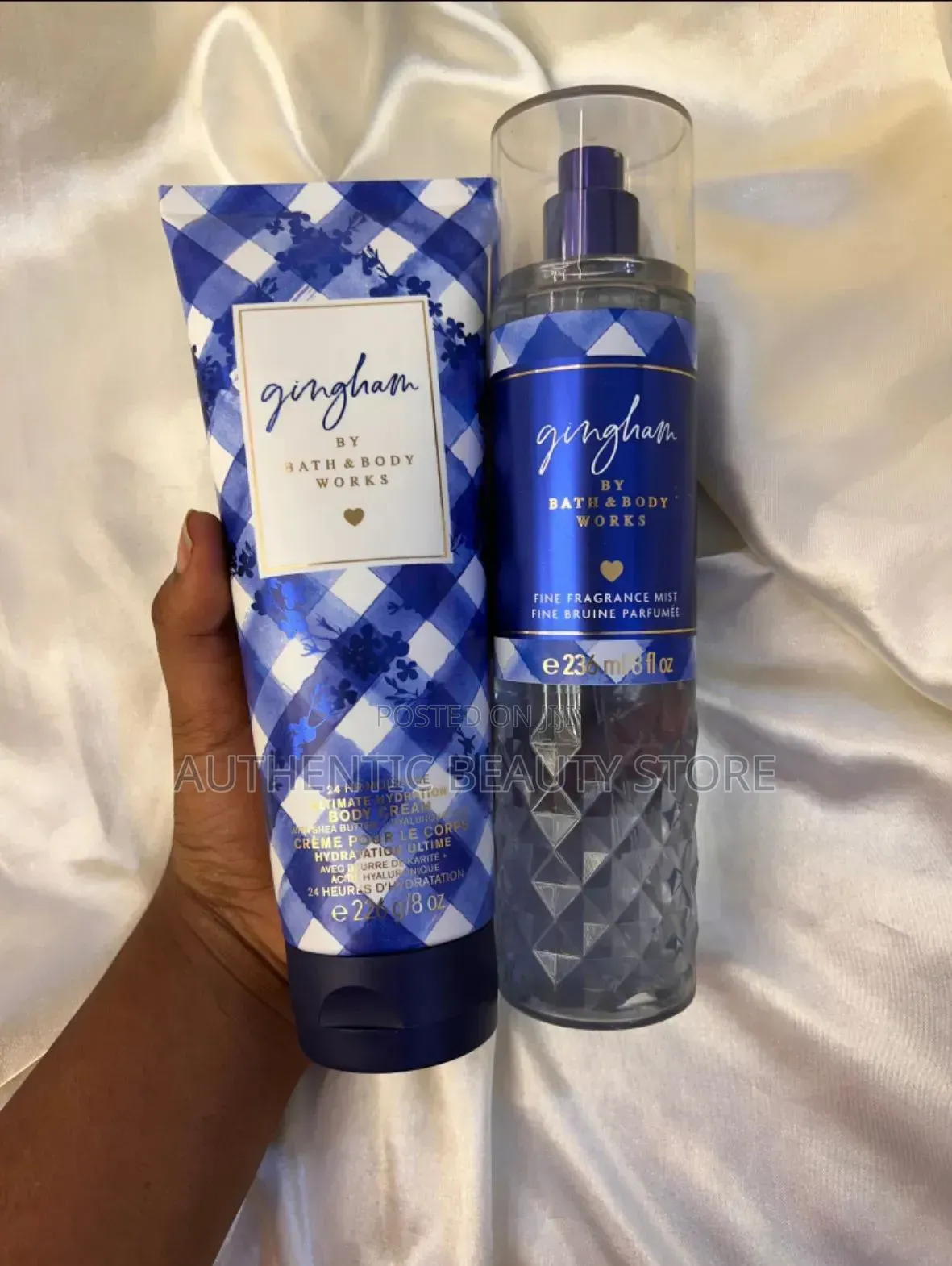 Gingham Blue by Bath and Body Work's