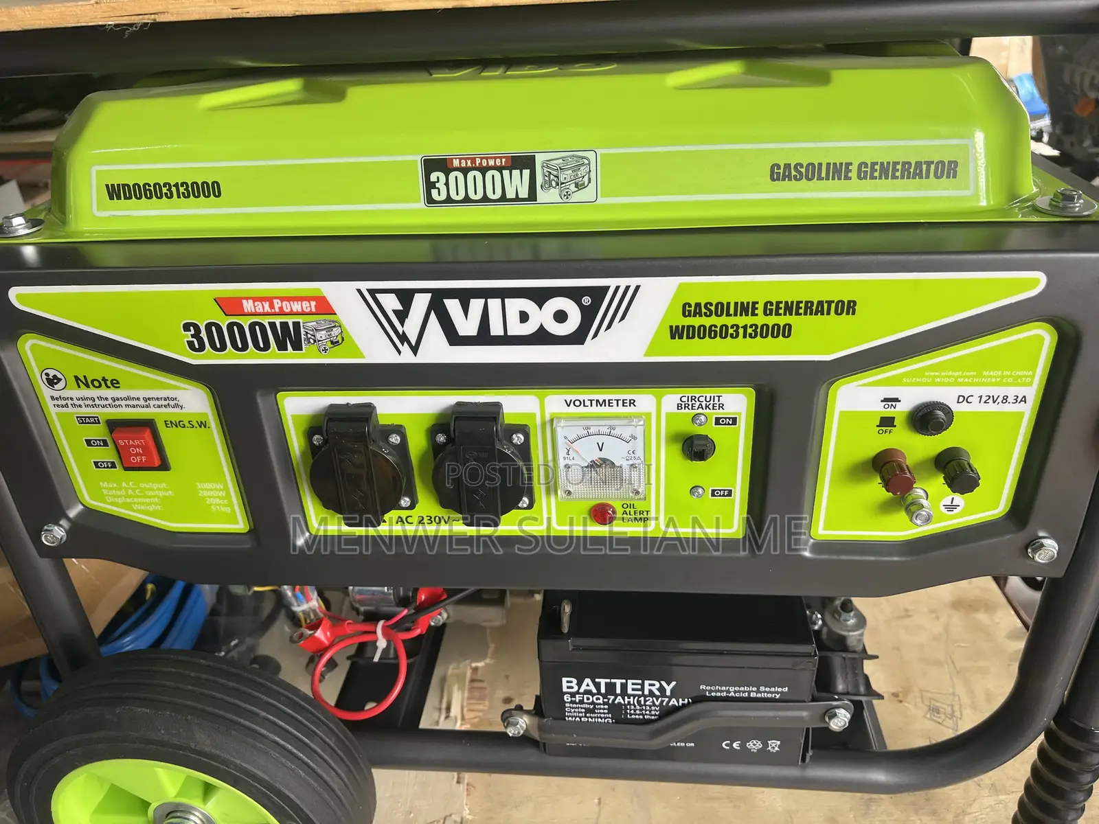 Vido 3KW Gasoline Generator