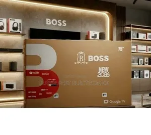 BOSS 75 Inch TV UHD Google Smart TV (2026 Model)