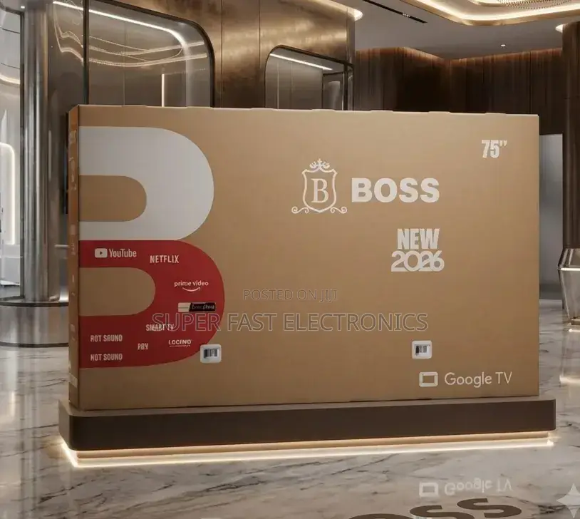 BOSS TV 75 Inch UHD Google Smart TV (2026 Model