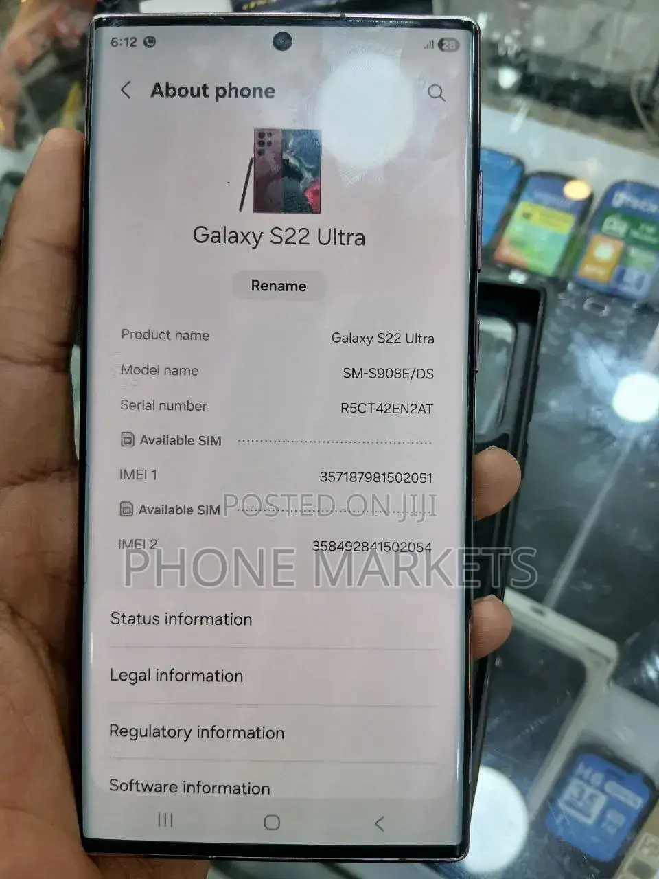 Samsung Galaxy S22 Ultra 256 GB Gray
