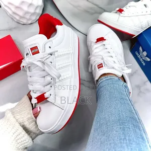 Adidas Unisex Grand Court White/Red MASTER QUALITY
