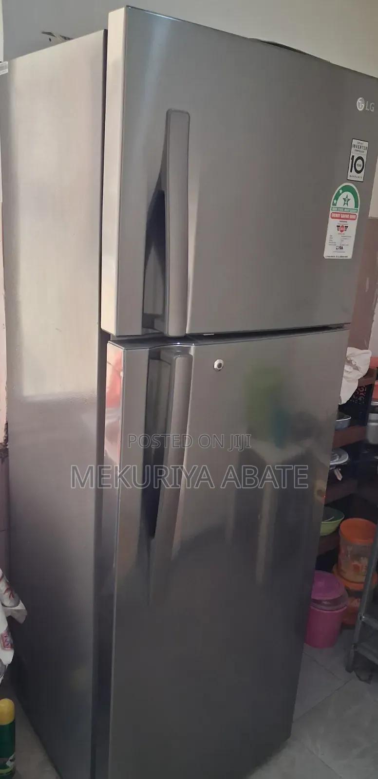 ​LG Smart Inverter Refrigerator-Freezer (367L) - በጥሩ ሁኔታ ላይ ያለ