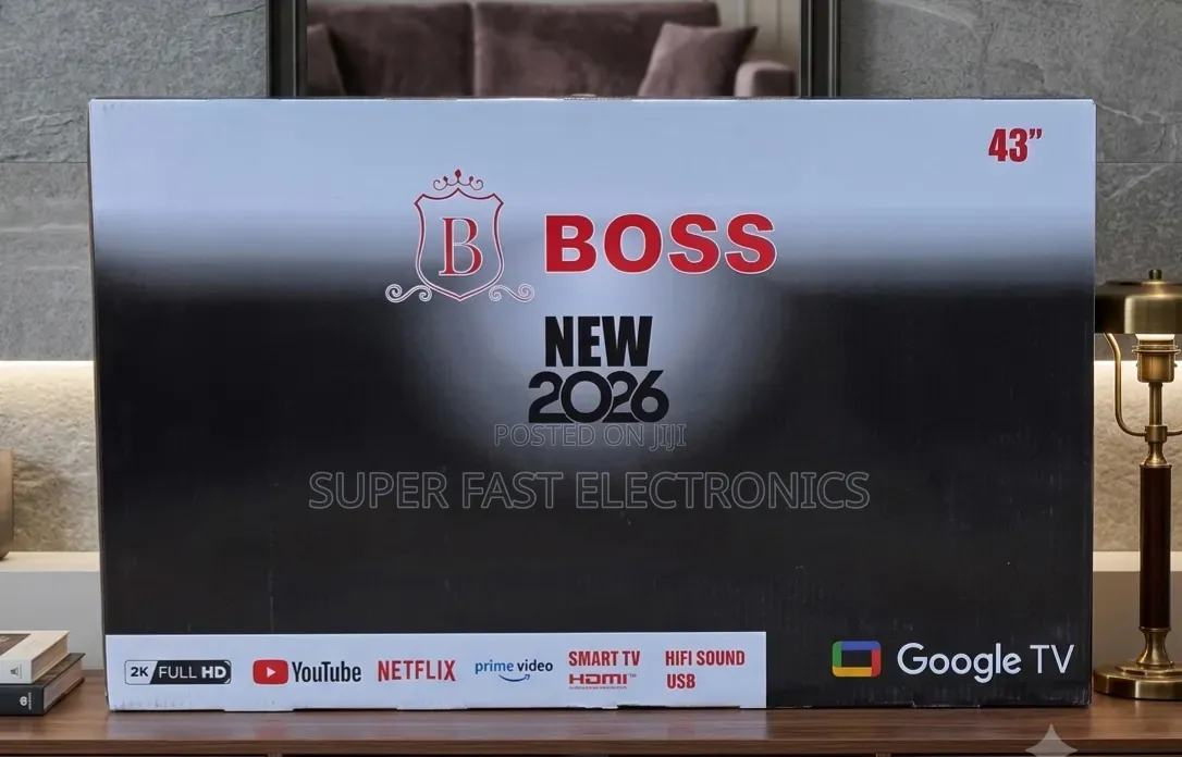 BOSS 43 Inch TV Smart Google TV (2026 Model) – Full HD LED TV