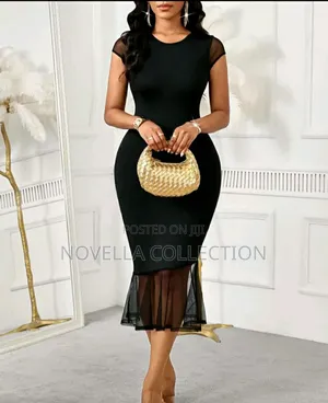 Lady Elegant Mesh Patchwork Fitted Summer Dress