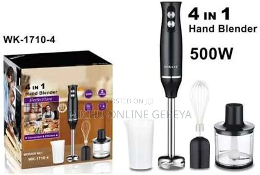 ጠፍቶ የነበረው Sokany 4 in 1 Hand Blender መጥቷል/Free Delivery