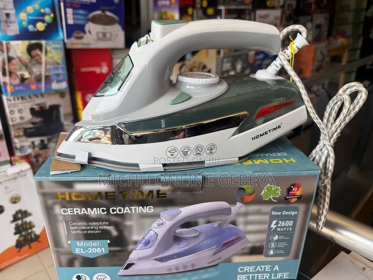 HOMETIME Original የልብስ መተኮሻ ካውያ Steam Iron/ Free Delivery