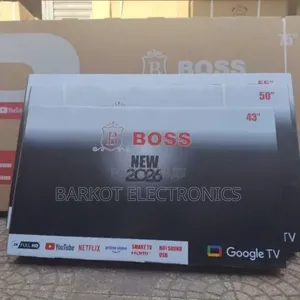 BOSS SMART Googel TV 50 Inch Andraid Framless 2026 Quality Hifi Spe
