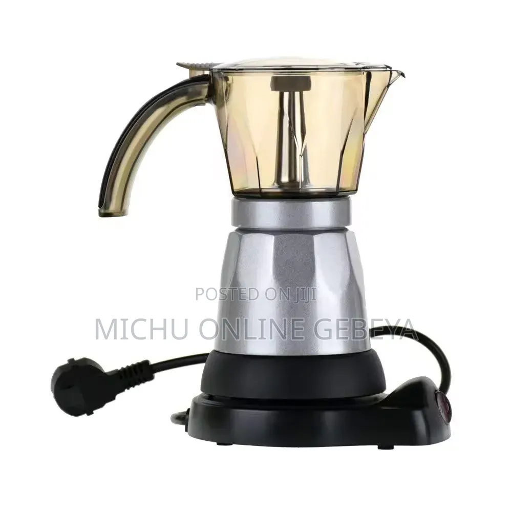 Quality ኤሌክትሪክ ቡና ማፍያ ማሽን Electric Coffee Maker Moka Pot/Free Delivery
