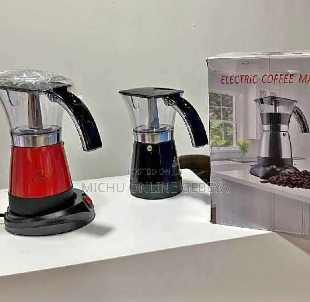Quality ኤሌክትሪክ ቡና ማፍያ ማሽን Electric Coffee Maker Moka Pot/Free Delivery