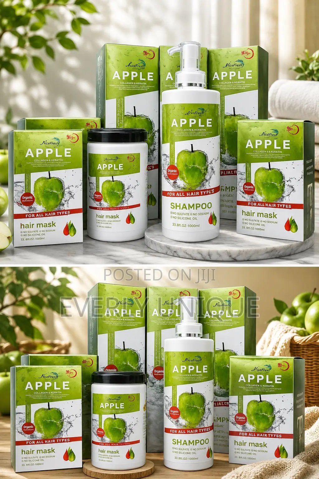 Apple Shampoo and Hair Mask