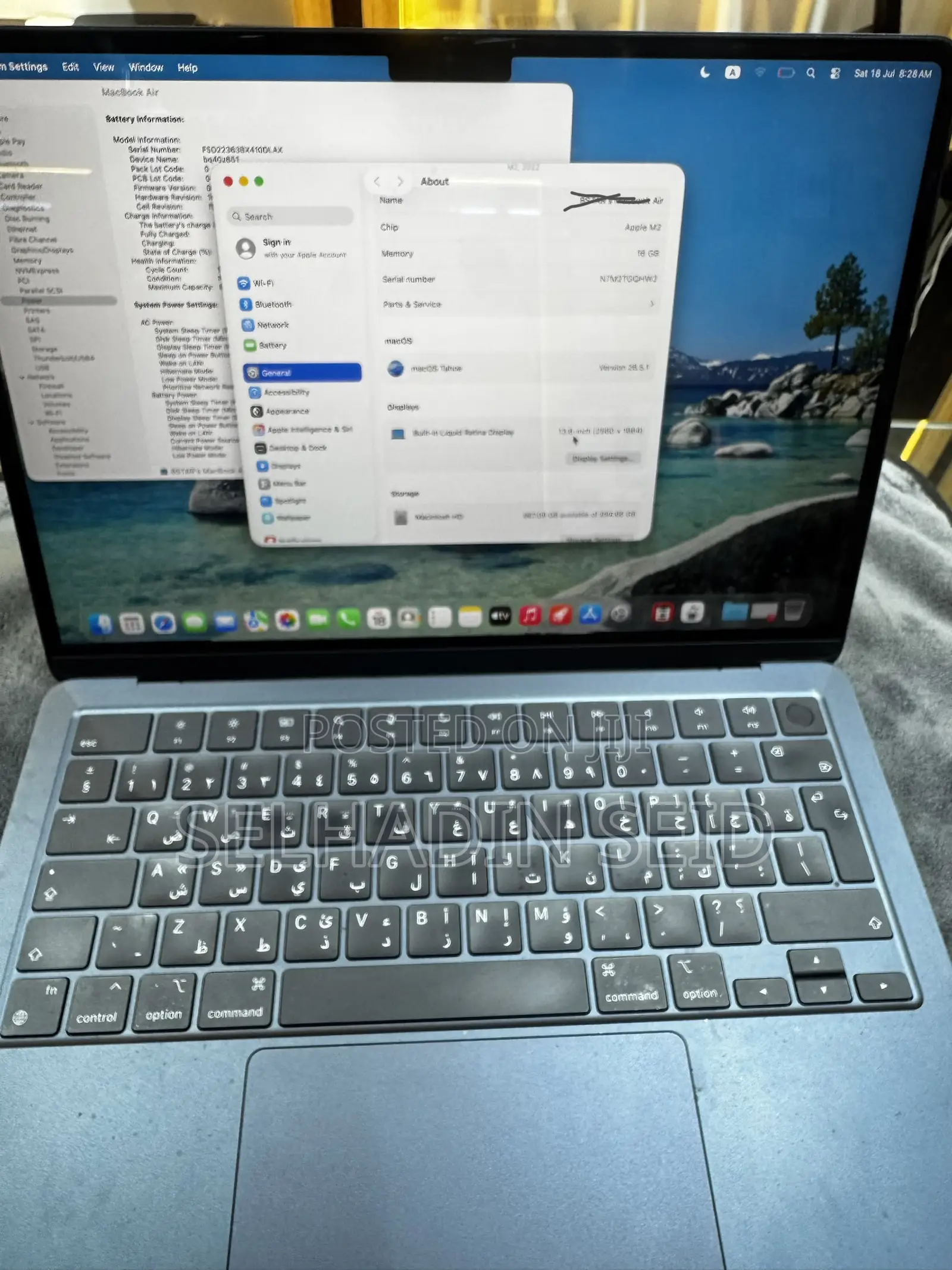 Laptop Apple MacBook Air 2022 M2 16GB Apple M2 SSD 1T