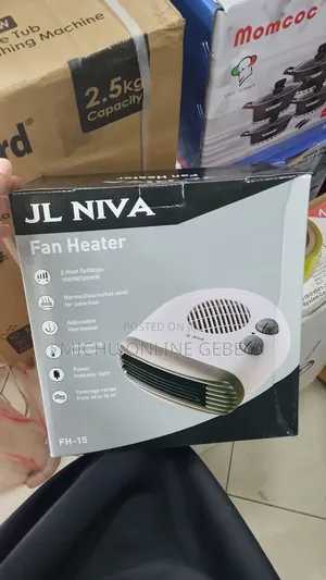 በሂተር ምርቱ በአለም አቀፍ የሚታወቀው JL NIVA Fan Heater/ Free Delivery