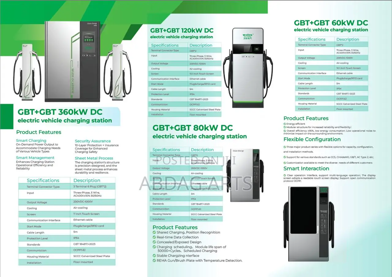 Ev Charger - 120/60/80kw Fast Dc