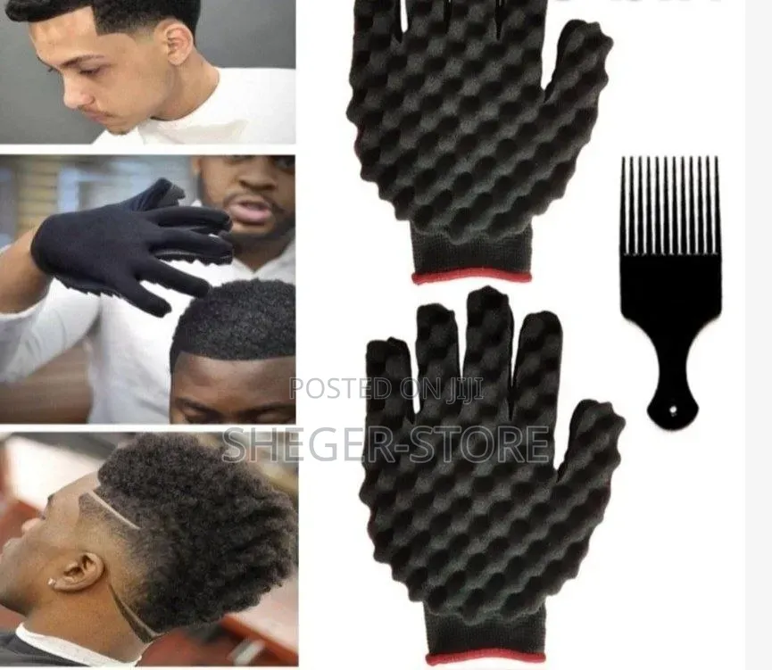 Hugh Quality Hair Sponges for Twisting and Curling Glove