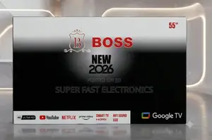 BOSS TV 55 Inch UHD Google Smart TV (2026 Model).