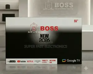 BOSS TV 55 Inch UHD Google Smart TV (2026 Model).