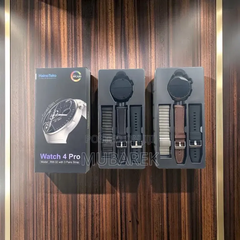 HainoTeko Watch 4 Pro RW-32 - Bluetooth Smartwatch Black