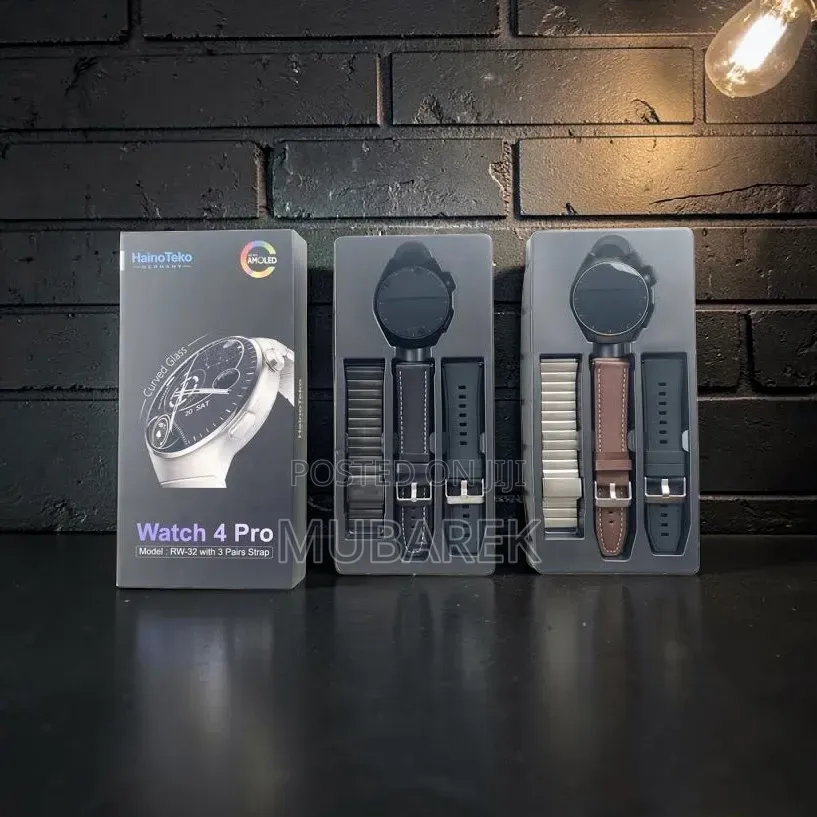 AMOLED Curved Glass Smartwatch - HainoTeko Watch 4 Pro