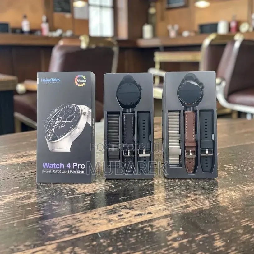 HainoTeko Watch 4 Pro Premium Smartwatch With Extra Bands