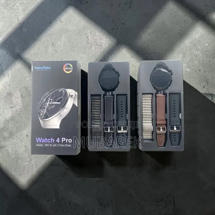 HainoTeko Watch 4 Pro Premium Smartwatch With Extra Bands