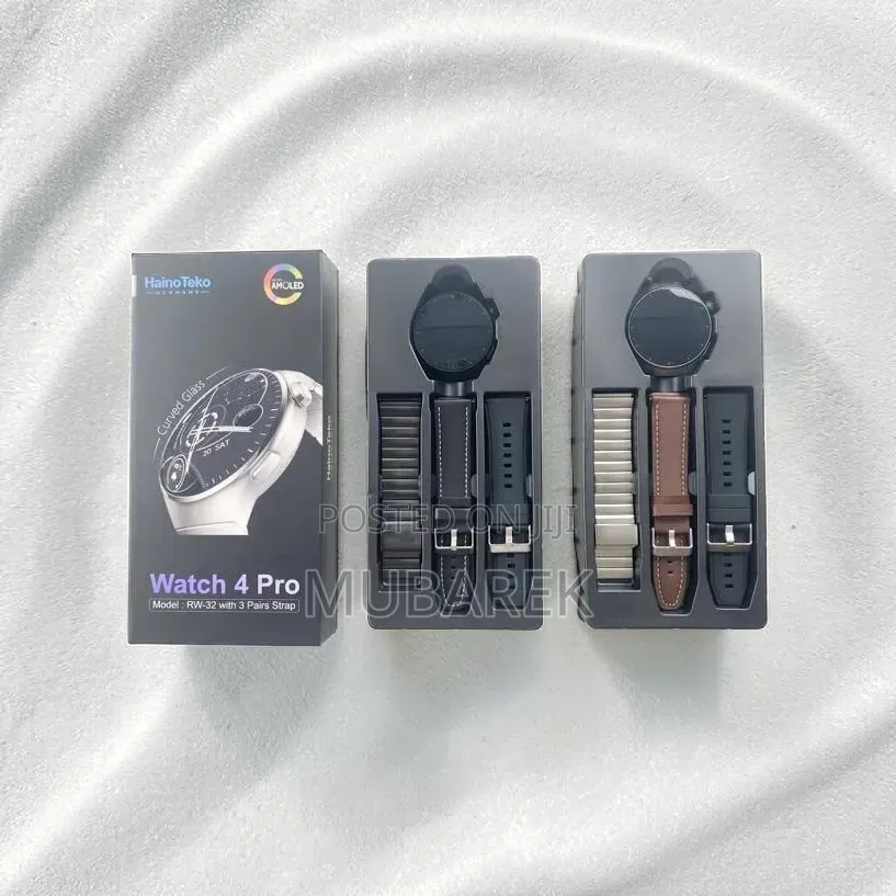 RW-32 HainoTeko Watch 4 Pro - AMOLED Display Smartwatch