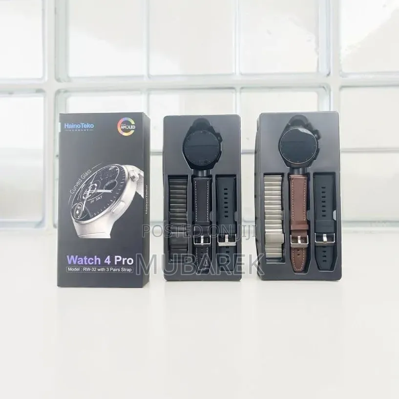 RW-32 HainoTeko Watch 4 Pro - AMOLED Display Smartwatch