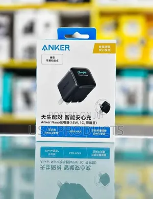 Anker Nano Charger 45w ,180° Bidirectional Foldable Plug