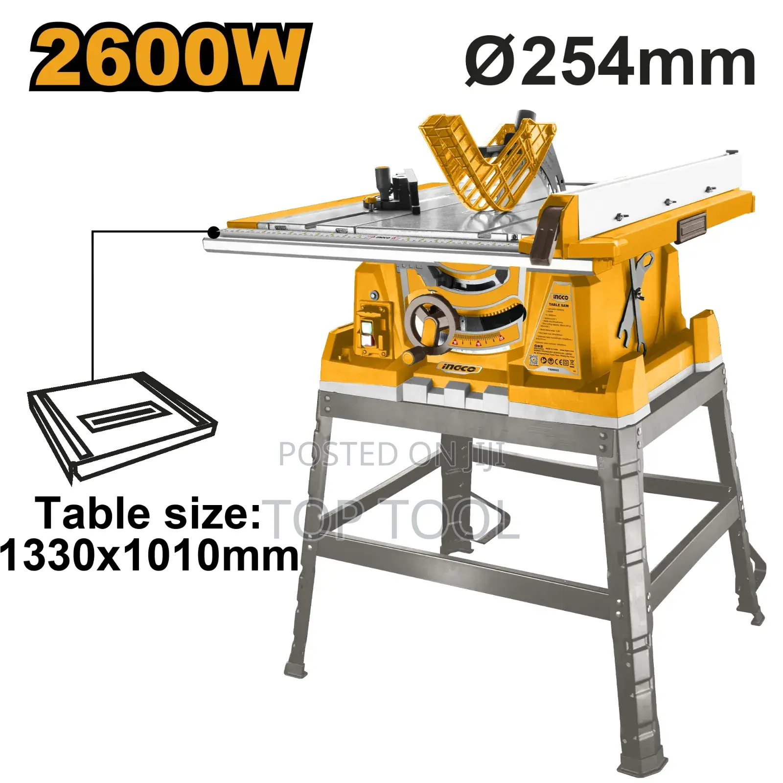 ,zINGCO TS26005 የጠረጴዛ መጋዝ (Table Saw)