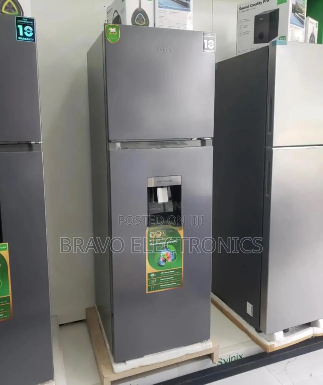 Syinix 257L Refrigerator – Full Fan Cooling System | Water Filter