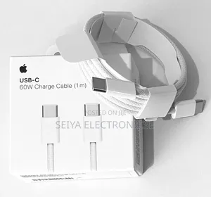 Apple 60W USB-C Charge Cable (1m) Featuring a Woven Braided Design