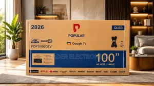 Popular TV 100" Smart Google TV UHD QLED – ( Original One ) New