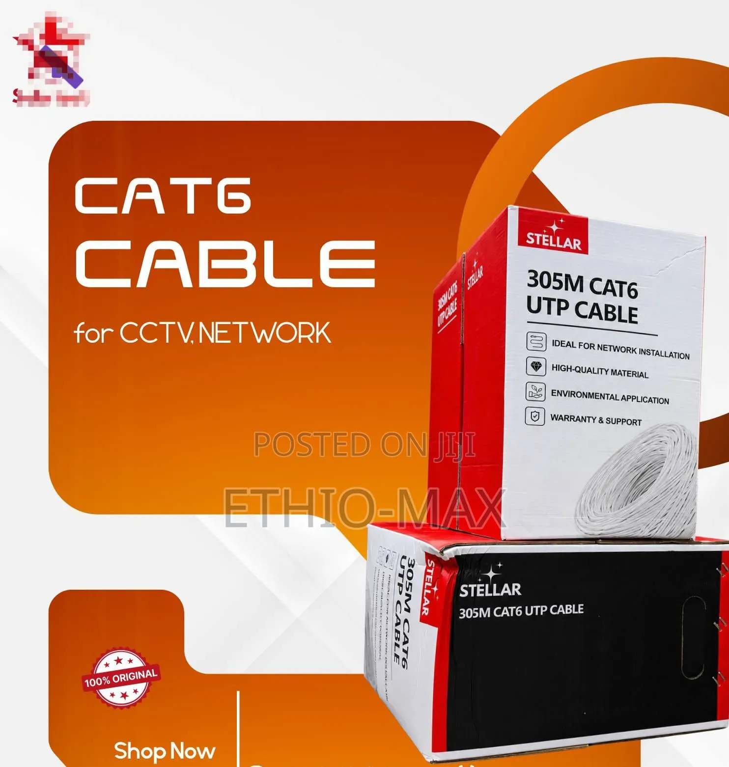 Stellar Network Cable 305m CAT6 UTP