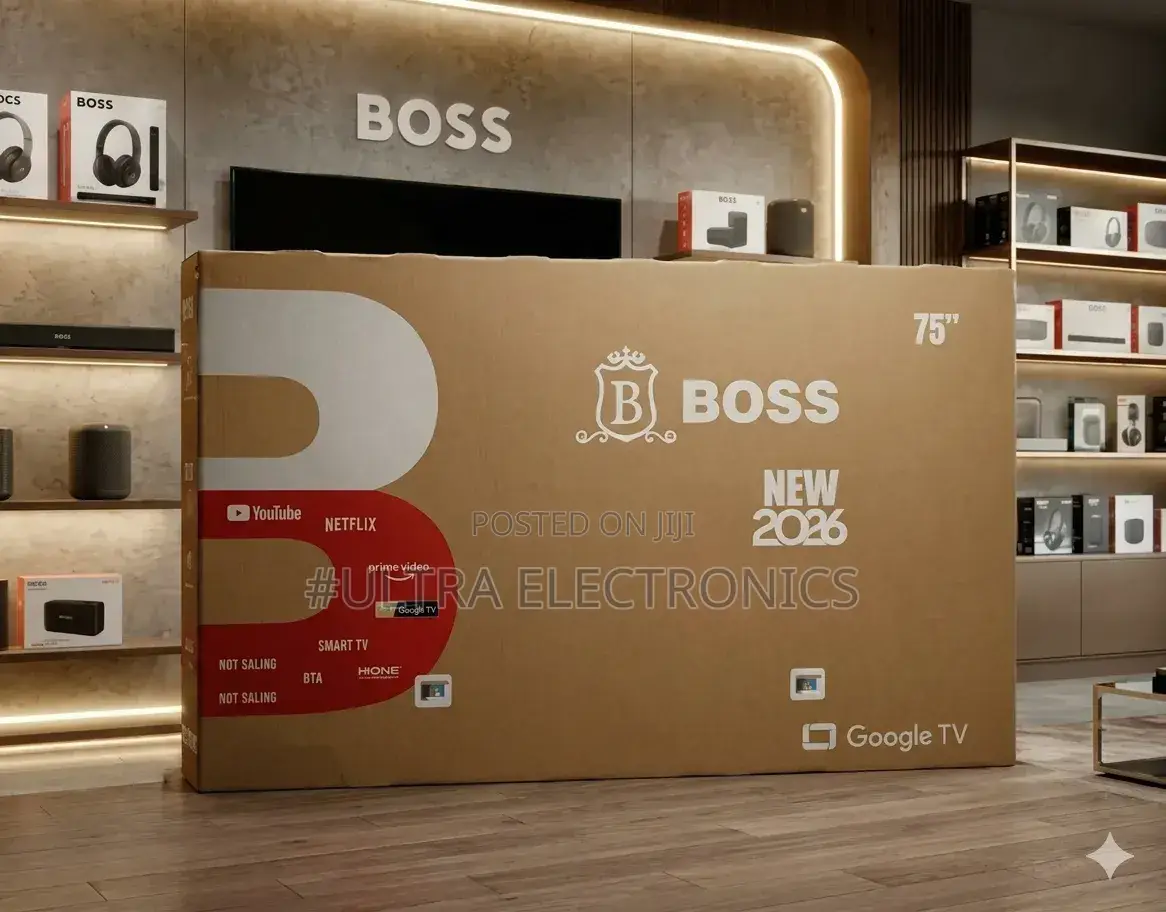 BOSS 75-Inch UHD Smart TV. Enjoy Stunning Picture Quality