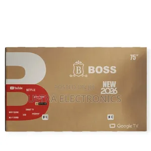 BOSS 75" Smart UHD TV – Elevate Your Viewing Experience Enjoy