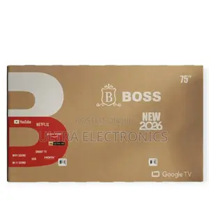 BOSS 75" Smart UHD TV – Elevate Your Viewing Experience Enjoy