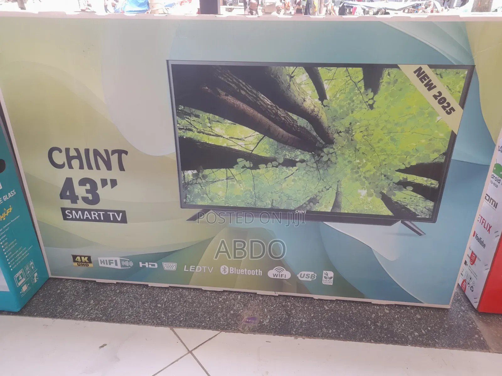 Chint Smart Led TV 43inch Andraid Doubel Gelass 2026 Hifi