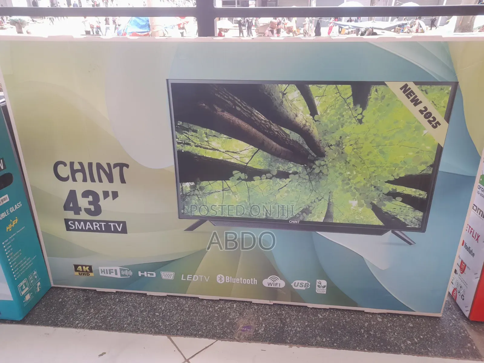 Chint Smart Led TV 43inch Andraid Doubel Gelass 2026 Hifi
