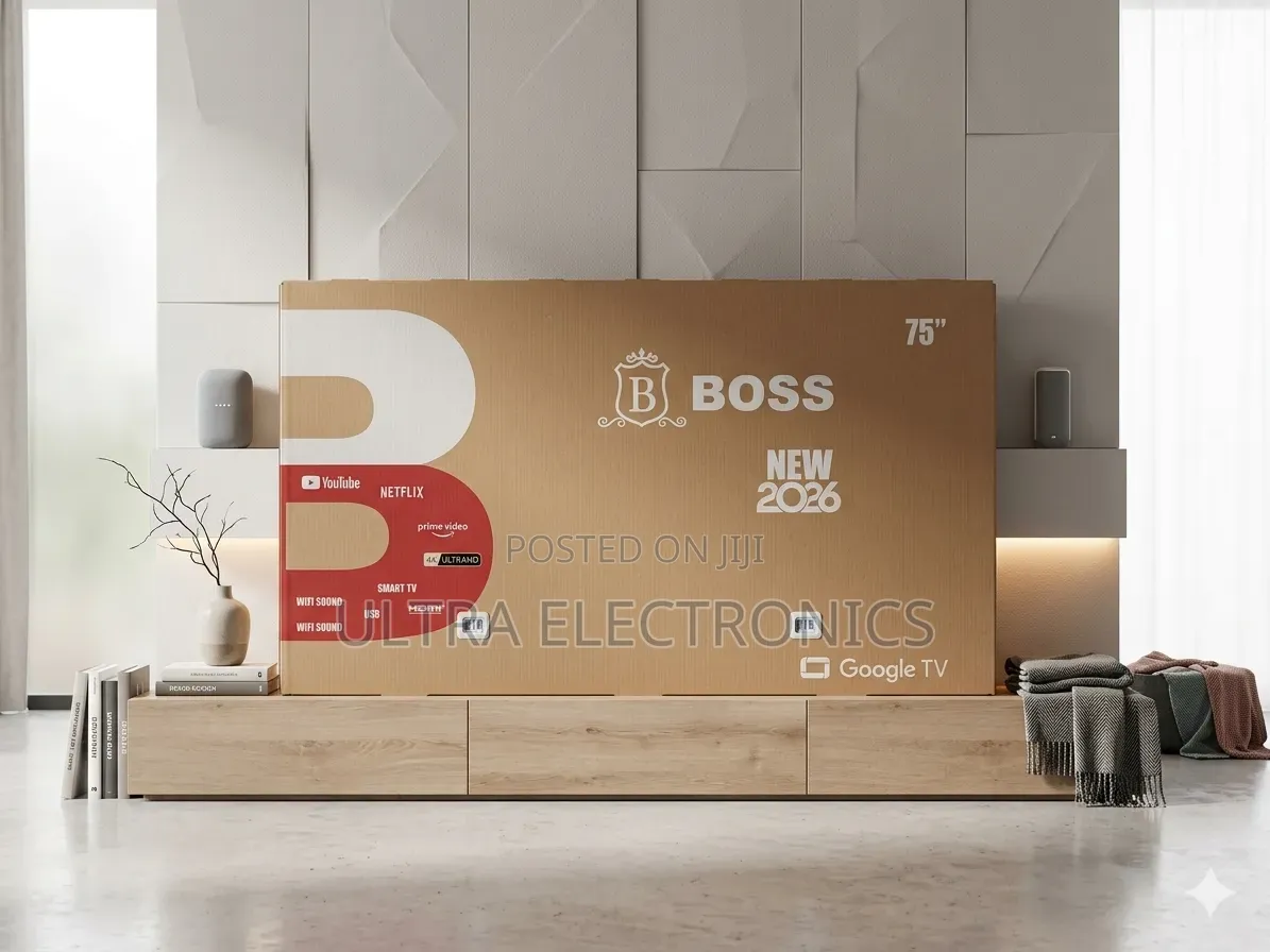 BOSS 75-Inch Smart UHD TV. Built for Those Who Want True Big-Screen
