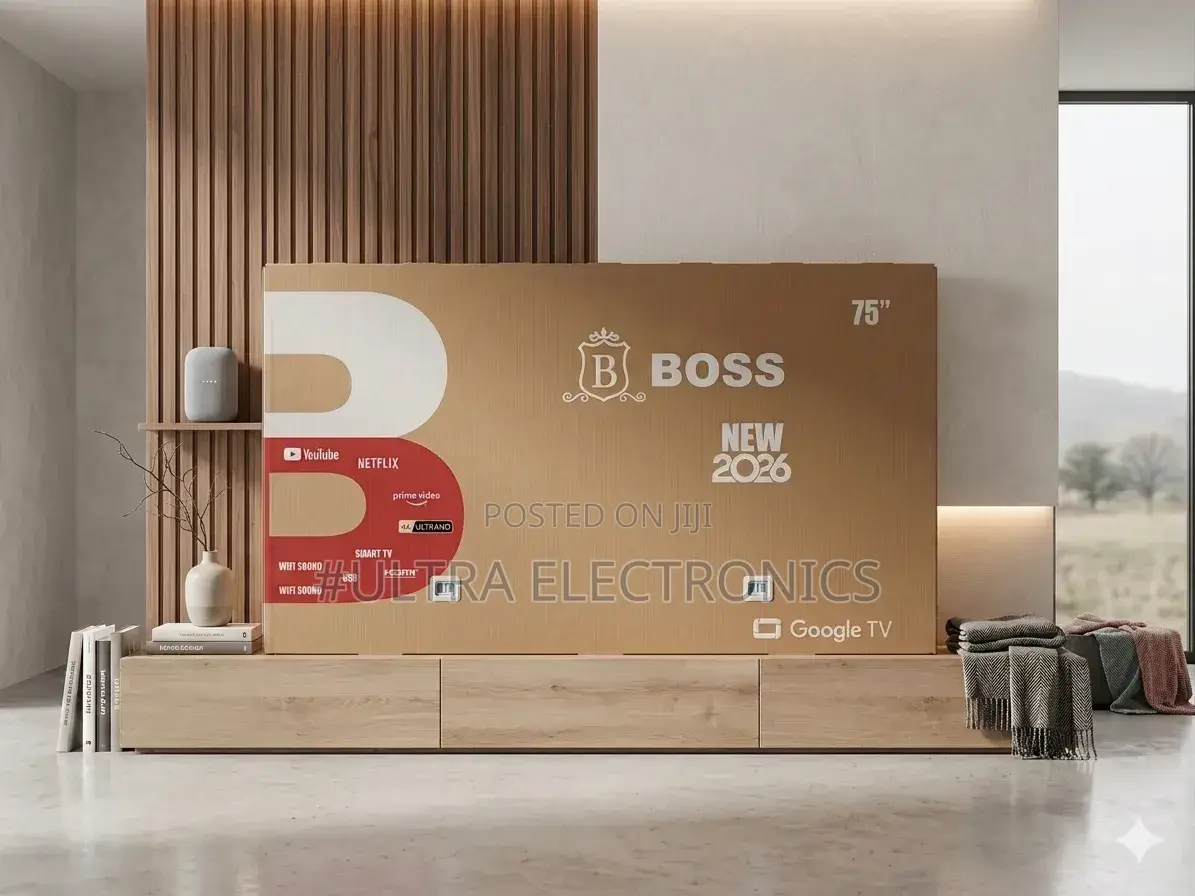 BOSS 75-Inch Smart UHD TV. Built for Those Who Want True Big-Screen
