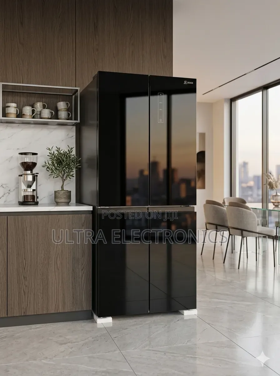 BOSS Luxury 4-Door Refrigerator – Smart Cooling, Kitchen With the BOSS