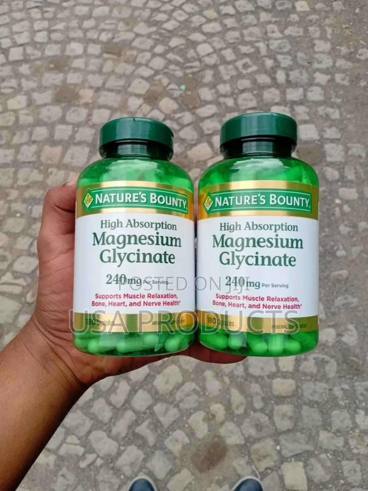 Heart Nerve Support: Nature's Bounty Magnesium Glycinate