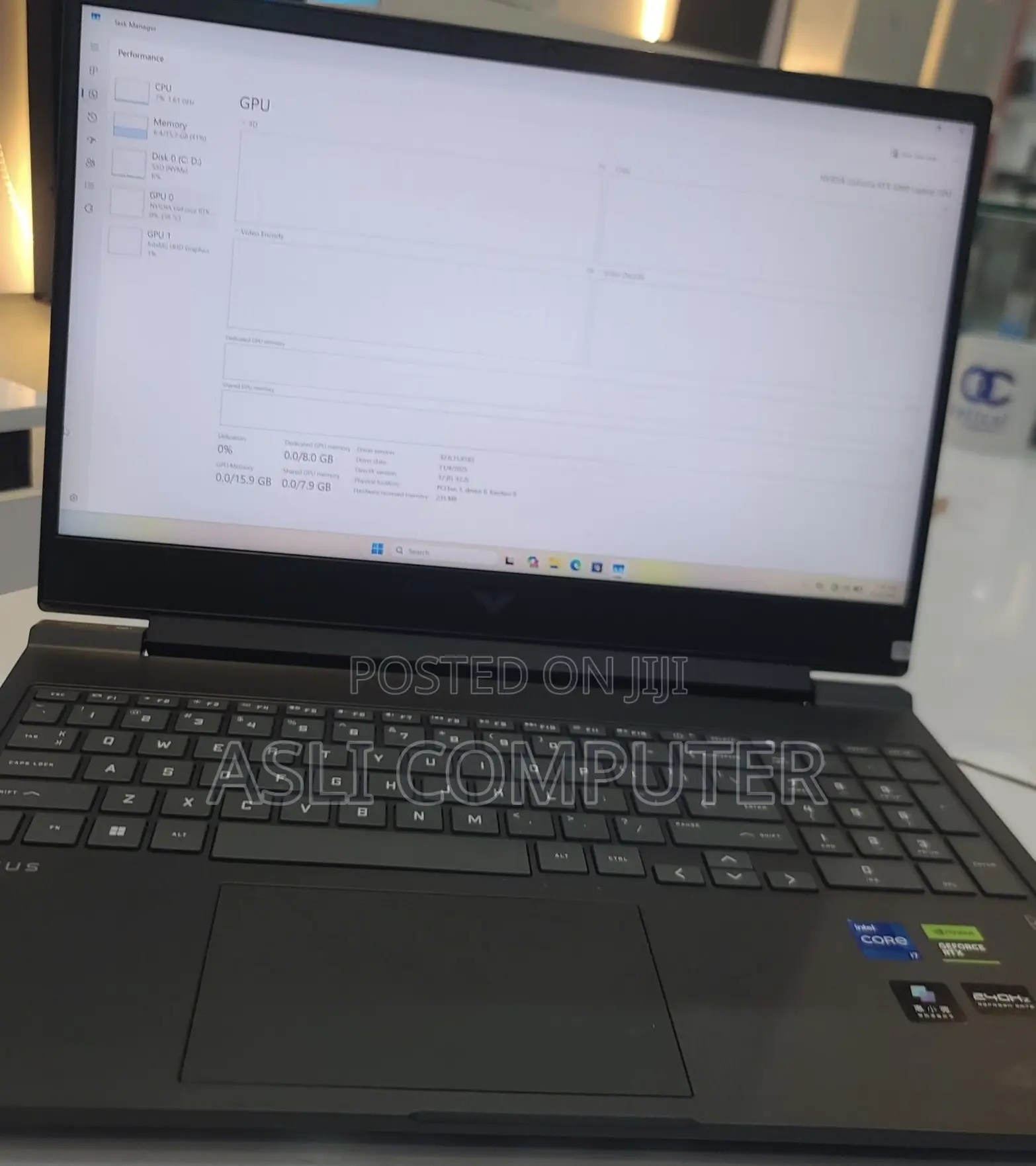 New Laptop HP Victus 16 16GB Intel Core i7 SSD 1T