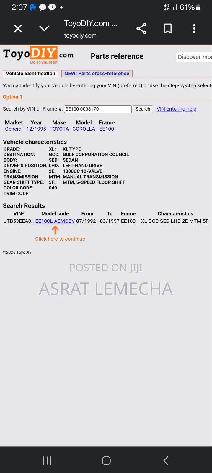 Toyota Corolla 1.3 Sedan 1996 White