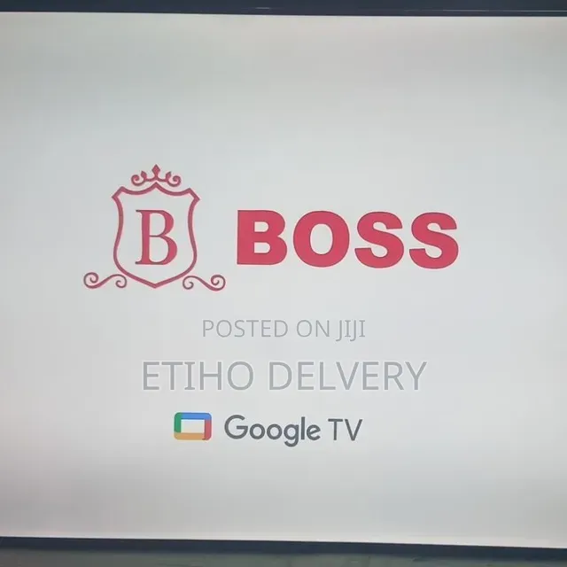 ￼ This Is a 75-Inch BOSS Brand Smart Google TV, Featuring UHD Res