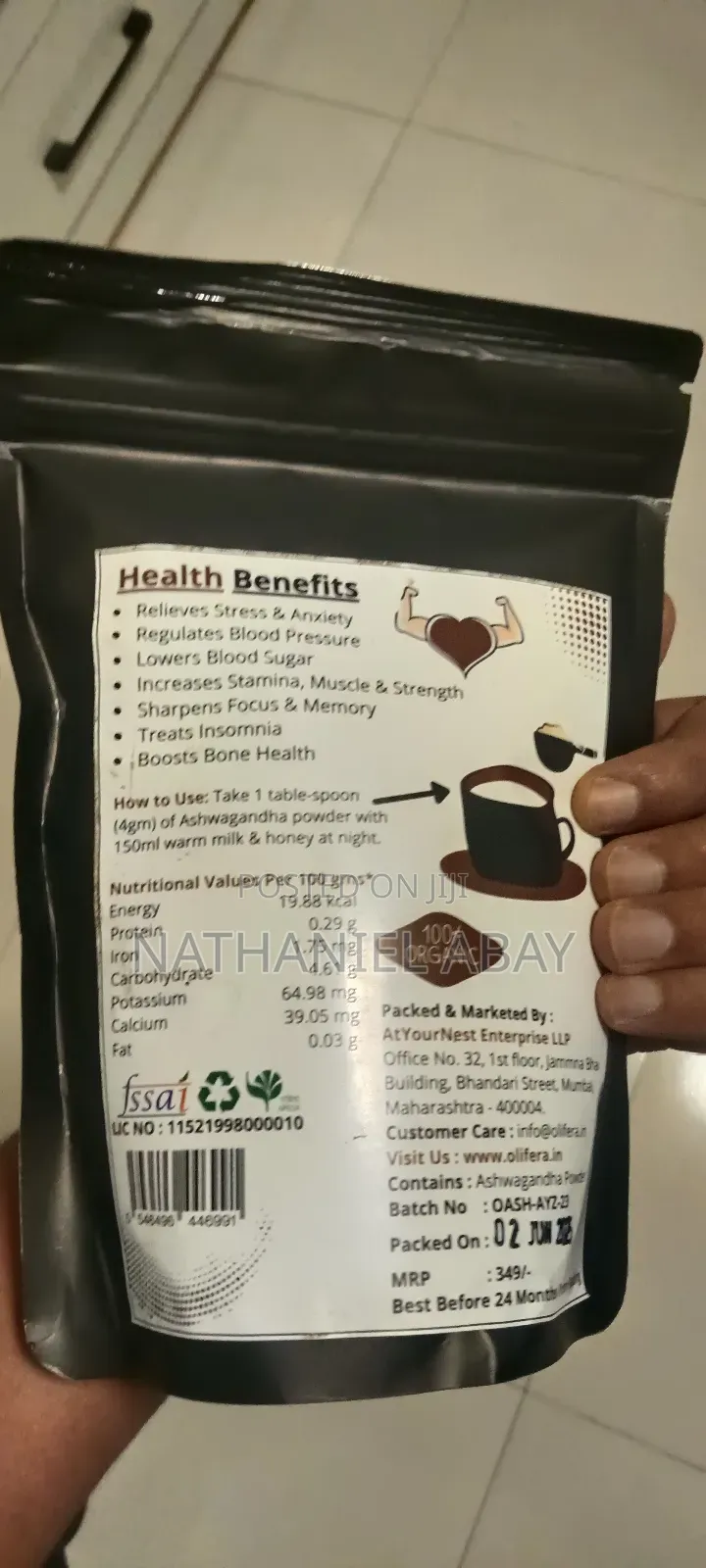 Ashwagandha Powder 250gm(imported From India) With Free Delivery