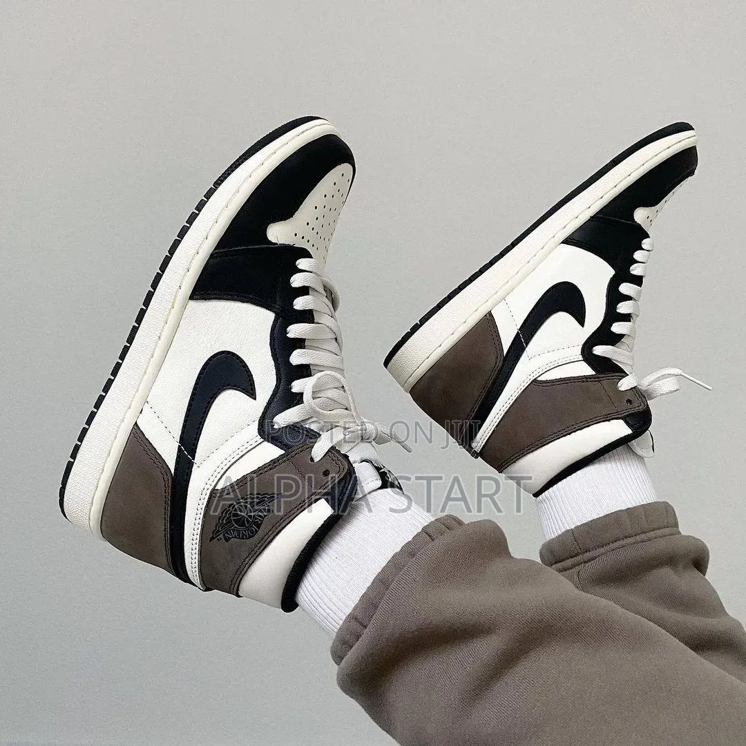Air Jordan 1 High Dark Mocha Grey Brown Made in Vietnam