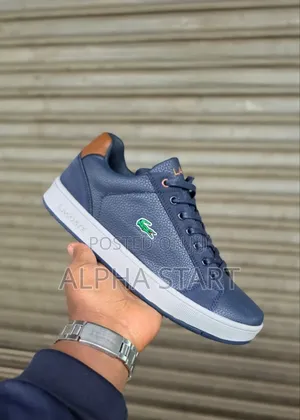 Lacoste Lather Flat High Master Quality Smooth Sneakers